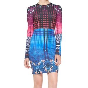 Clover Canyon Long-Sleeved Multi Color dress SZ M